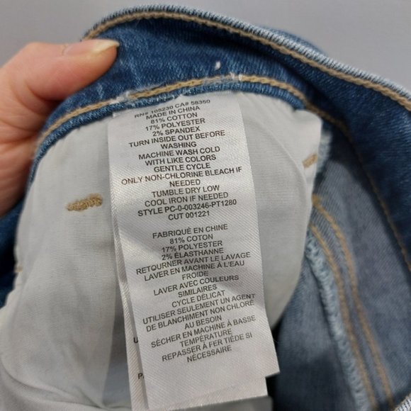 Current/Elliot Stiletto 2 Year Destroy Stretch Indigo Size 25 - Picture 8 of 8